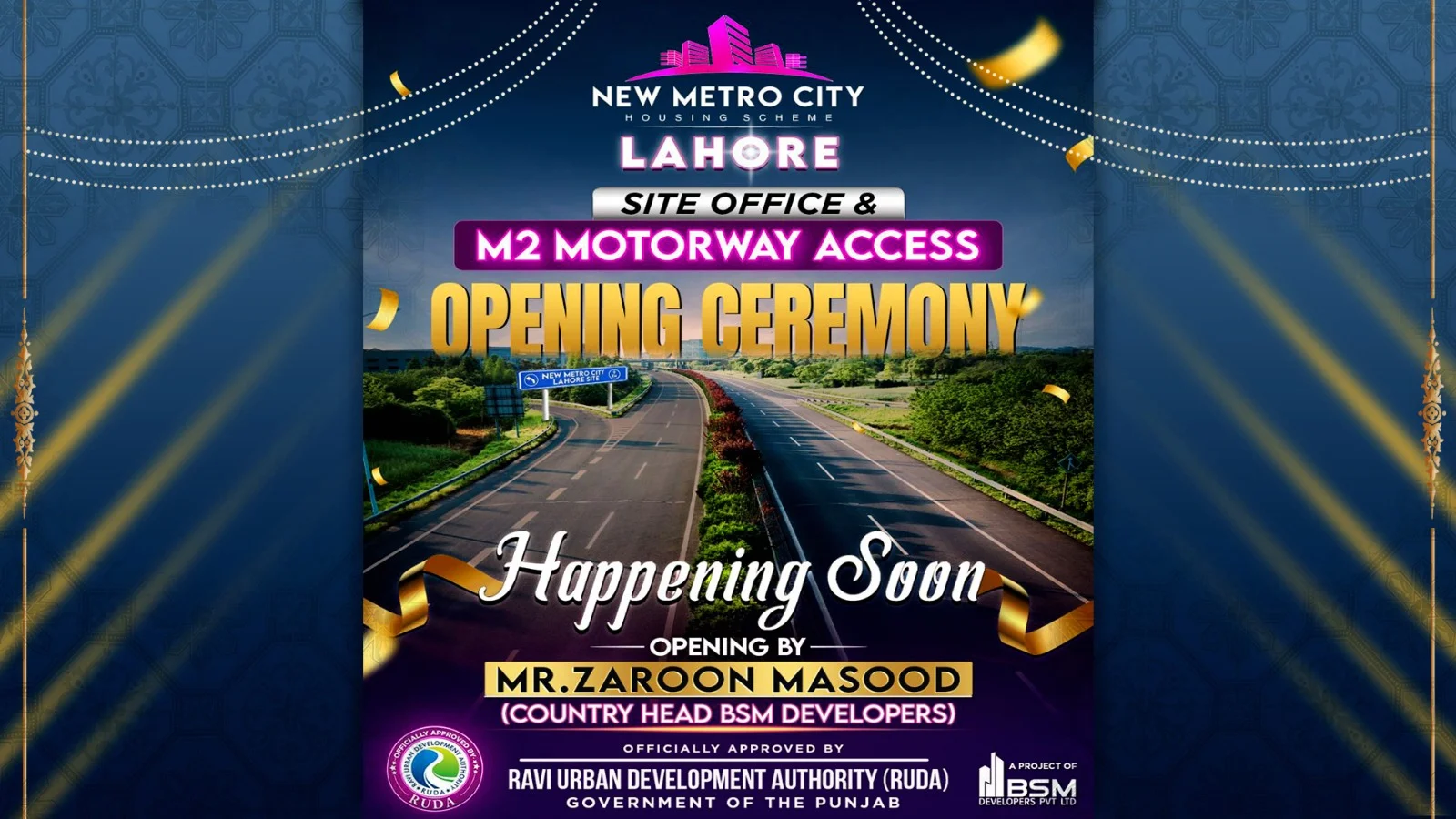 new metro city Lahore opening ceremony