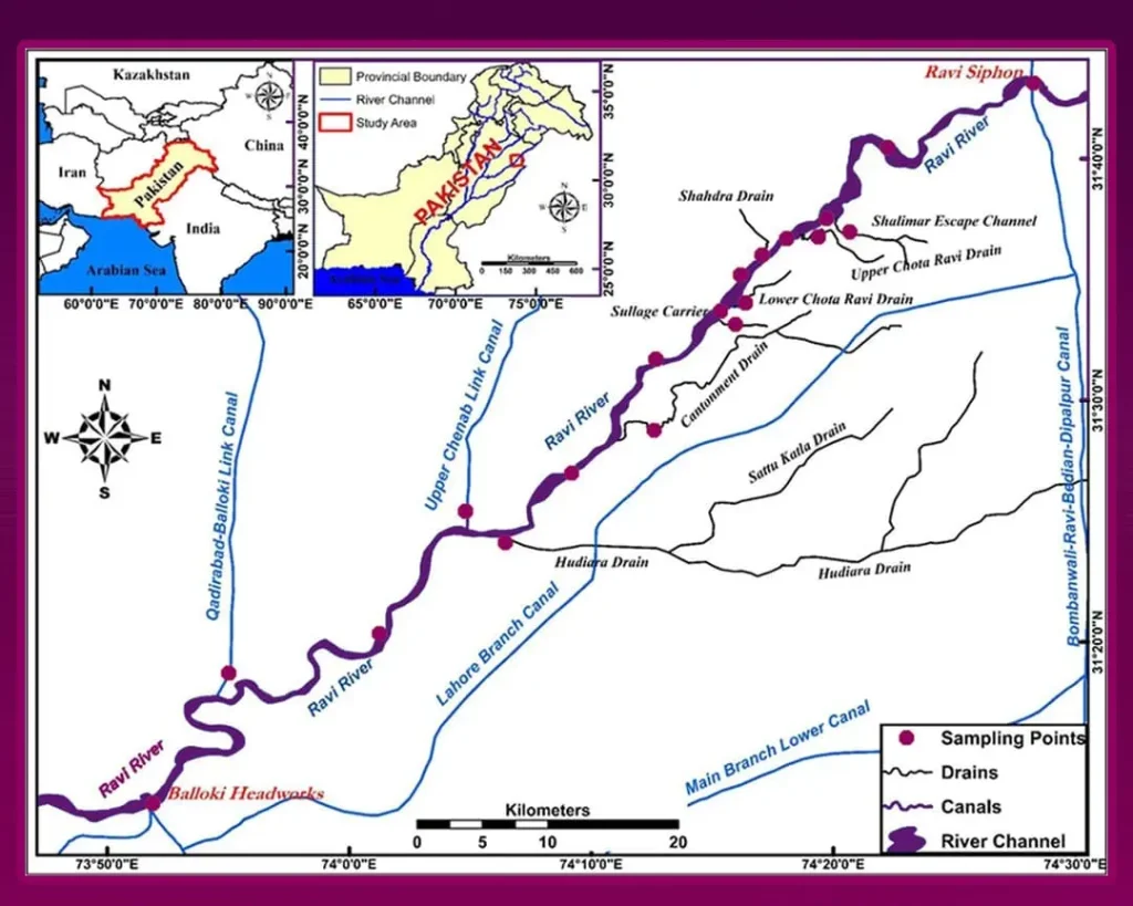 Ravi River Map